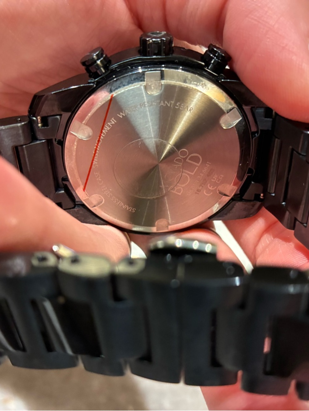 Movado Bold Verso Chronograph Watch 44mm - Gunmetal/Black - Picture 5 of 5